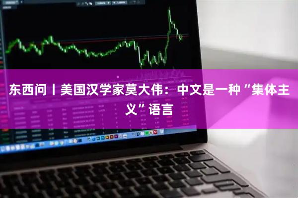 东西问丨美国汉学家莫大伟：中文是一种“集体主义”语言